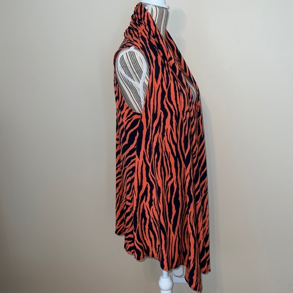 Ronnie Salloway Open Front AU Tigers Cardigan Vest Size Large - Picture 2 of 5